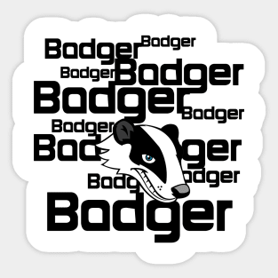 Badger, Badger, Badger Sticker